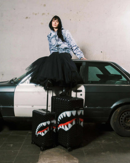 Sprayground Popular | SHARKS IN PARIS HYPER PUFF FULL-SIZE LUGGAGE
