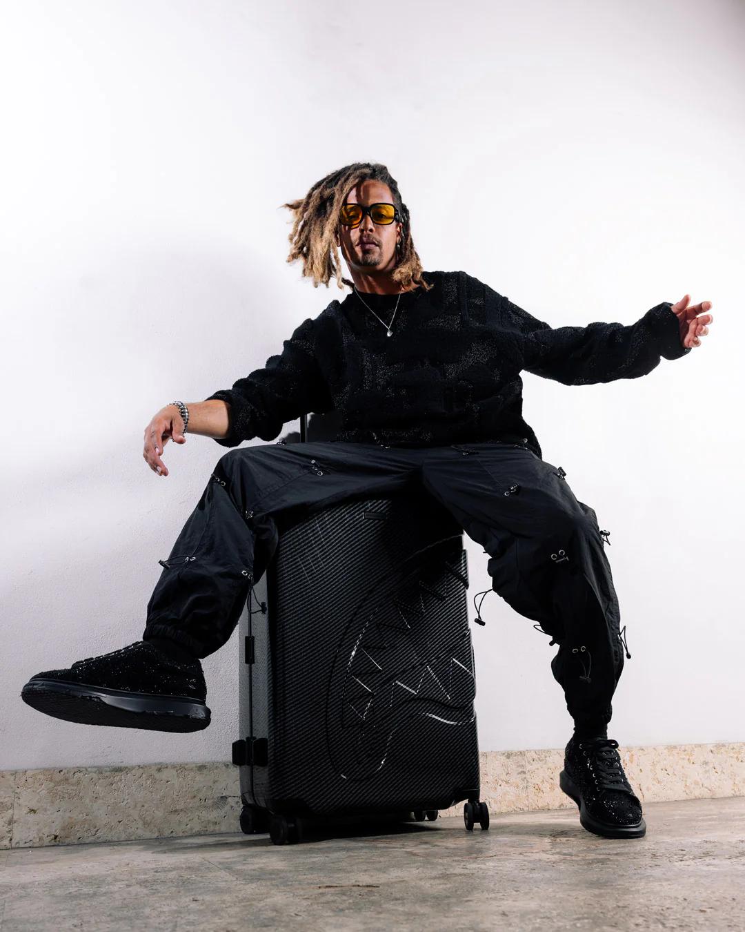 Sprayground Signature | NIGHTFALL SHARKITECTURE FULL-SIZE LUGGAGE