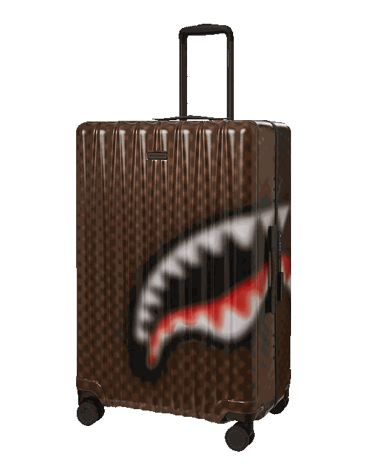 Sprayground Popular | SHARKS IN PARIS BLUR EFFECT FULL SIZE LUGGAGE