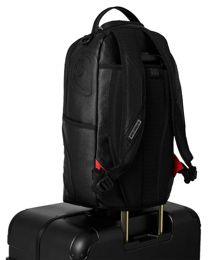 Sprayground Best Seller | REALITY CHECK SHARKITECTURE FULL-SIZE JETBLACK LUGGAGE (GOLD HARDWARE)