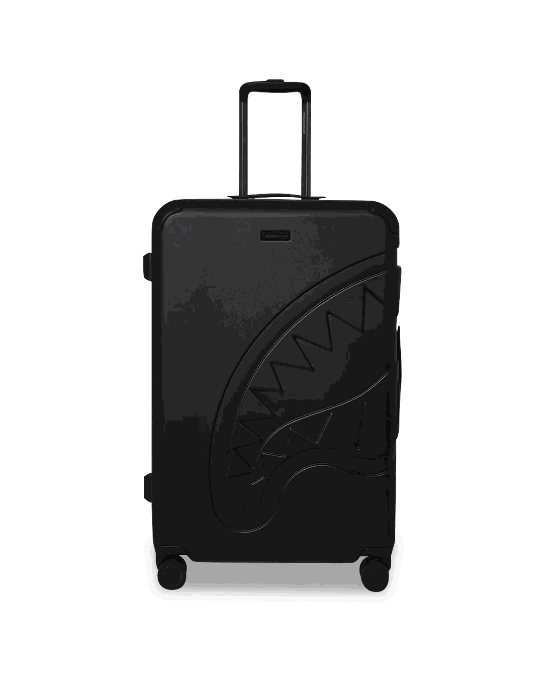 Sprayground Recommended | REALITY CHECK SHARKITECTURE FULL-SIZE JETBLACK LUGGAGE (GUNMETAL HARDW
