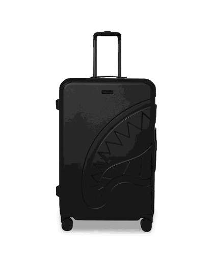 Sprayground Recommended | REALITY CHECK SHARKITECTURE FULL-SIZE JETBLACK LUGGAGE (GUNMETAL HARDW