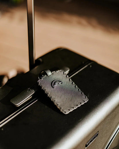 Sprayground Recommended | REALITY CHECK SHARKITECTURE FULL-SIZE JETBLACK LUGGAGE (GUNMETAL HARDW