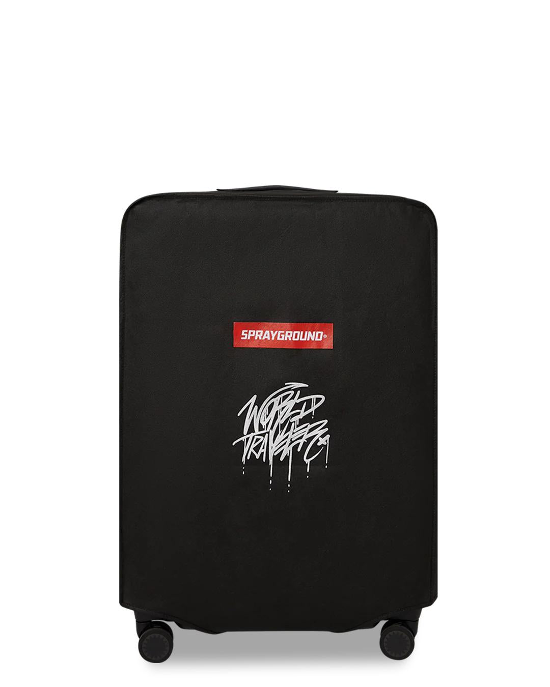 Sprayground Recommended | REALITY CHECK SHARKITECTURE FULL-SIZE JETBLACK LUGGAGE (GUNMETAL HARDW