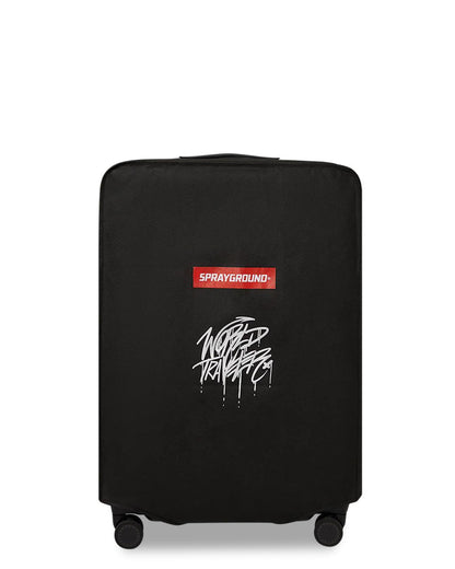 Sprayground Recommended | REALITY CHECK SHARKITECTURE FULL-SIZE JETBLACK LUGGAGE (GUNMETAL HARDW