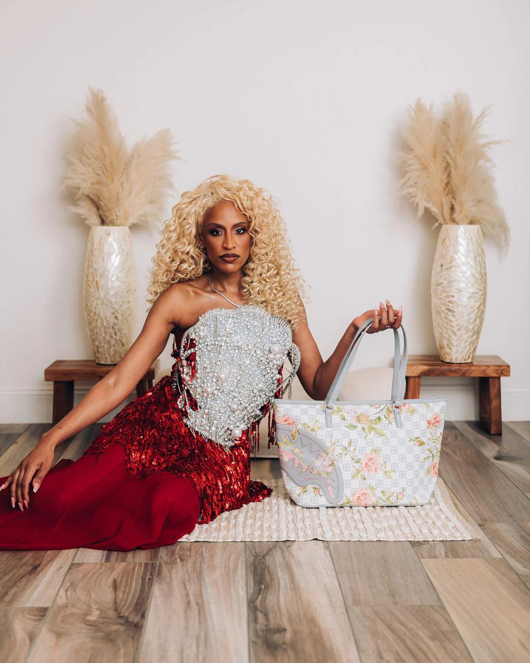 Sprayground Popular | A.I. AFRICAN INTELLIGENCE ELEGANT ENERGY TOTE - SANDFLOWER COLLAB