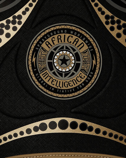 Sprayground Exclusive | A.I. AFRICAN INTELLIGENCE SHARKS OF THE GOLD OCEAN BACKPACK - SANDFLOW