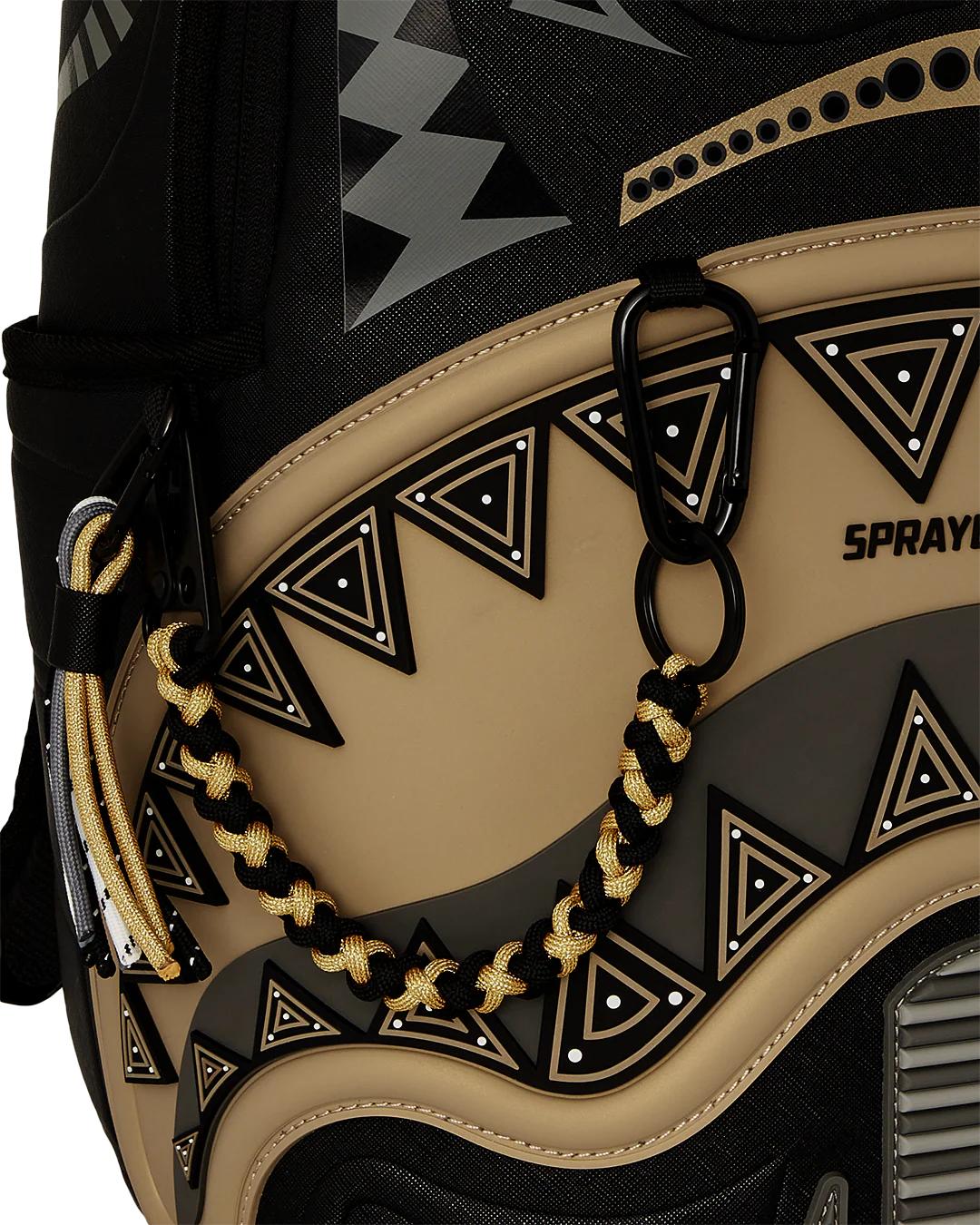 Sprayground Exclusive | A.I. AFRICAN INTELLIGENCE SHARKS OF THE GOLD OCEAN BACKPACK - SANDFLOW