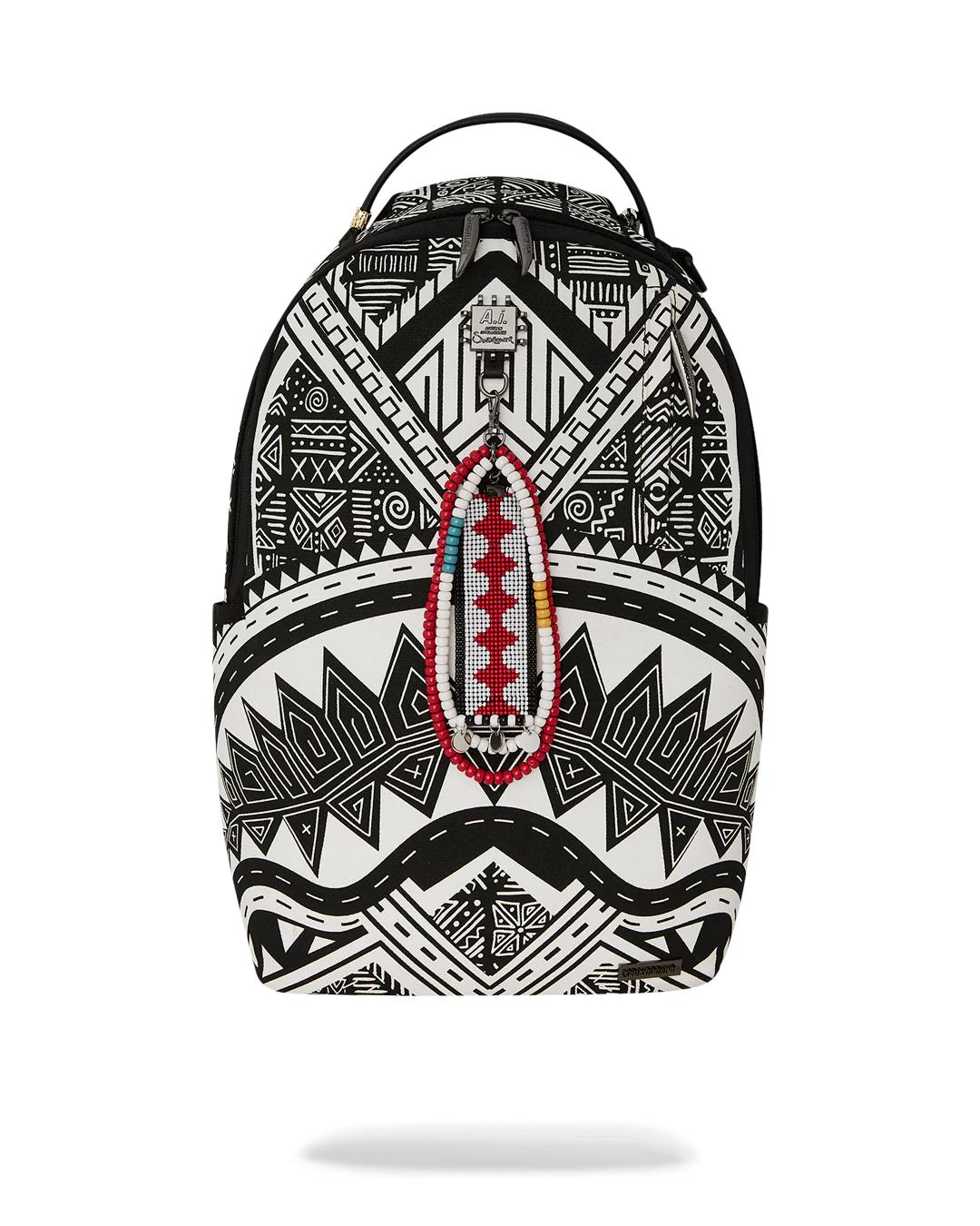 Sprayground Signature | A.I. AFRICAN INTELLIGENCE THE SKYHAWK BACKPACK - SANDFLOWER COLLAB