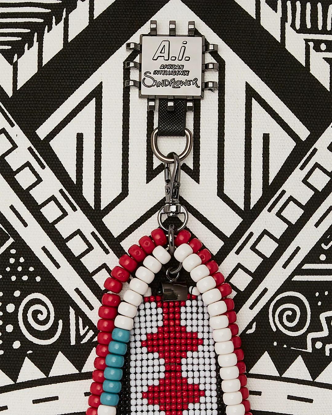 Sprayground Signature | A.I. AFRICAN INTELLIGENCE THE SKYHAWK BACKPACK - SANDFLOWER COLLAB