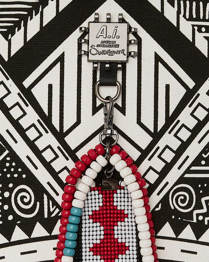 Sprayground Signature | A.I. AFRICAN INTELLIGENCE THE SKYHAWK BACKPACK - SANDFLOWER COLLAB