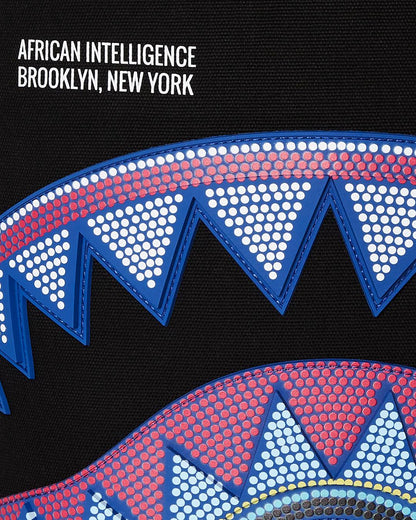 Sprayground Classic | A.I. AFRICAN INTELLIGENCE BORN AND RAISED BACKPACK - SANDFLOWER COLLAB