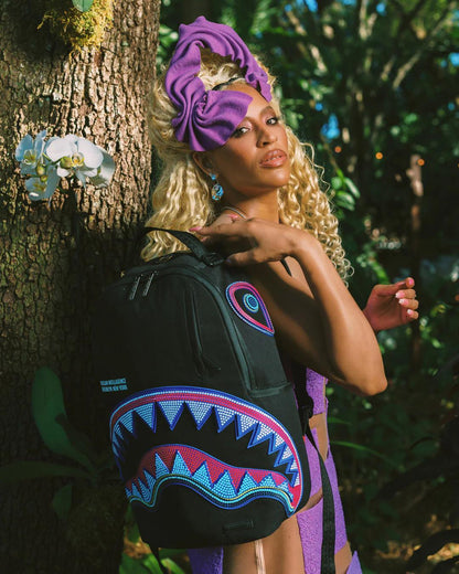 Sprayground Classic | A.I. AFRICAN INTELLIGENCE BORN AND RAISED BACKPACK - SANDFLOWER COLLAB