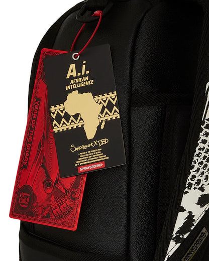 Sprayground Premium | A.I. AFRICAN INTELLIGENCE WILD NILE BACKPACK - SANDFLOWER COLLAB