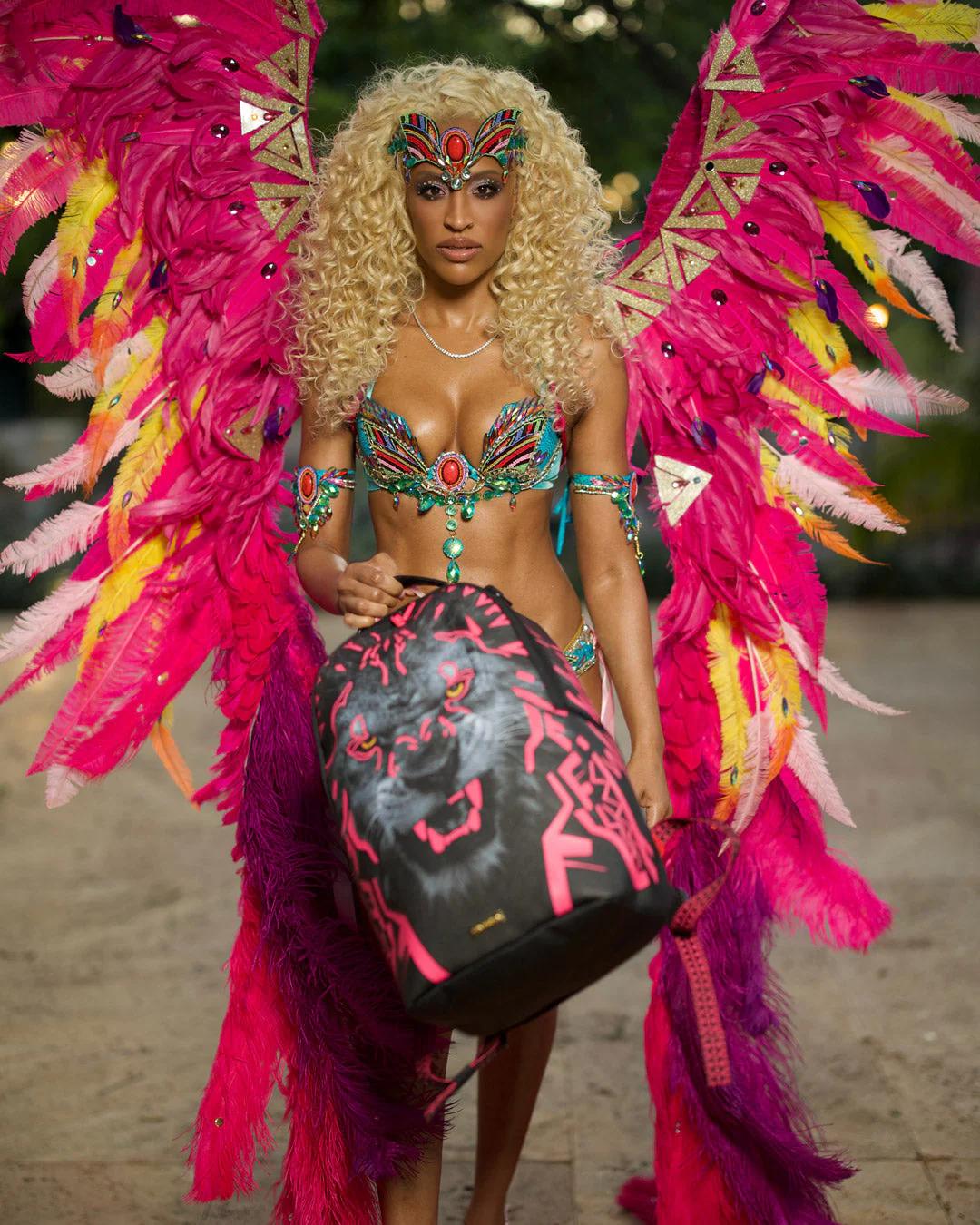 Sprayground New | A.I. AFRICAN INTELLIGENCE PRIDE AND POWER BACKPACK - SANDFLOWER COLLAB