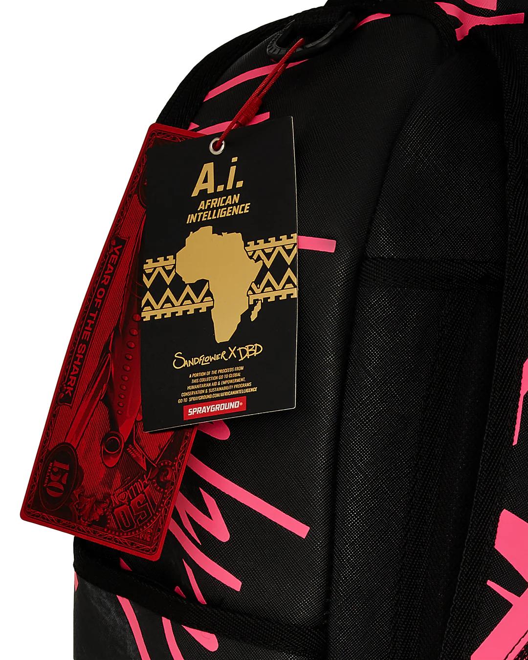 Sprayground New | A.I. AFRICAN INTELLIGENCE PRIDE AND POWER BACKPACK - SANDFLOWER COLLAB
