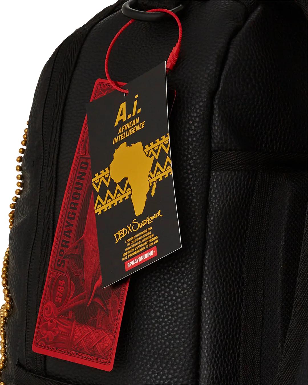 Sprayground Premium | A.I. GOLDEN REGENERATION BACKPACK