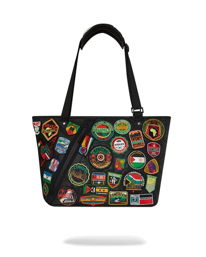 Sprayground New | A.I. THE 54 (PATCHES OF AFRICA) CARGO TOTE