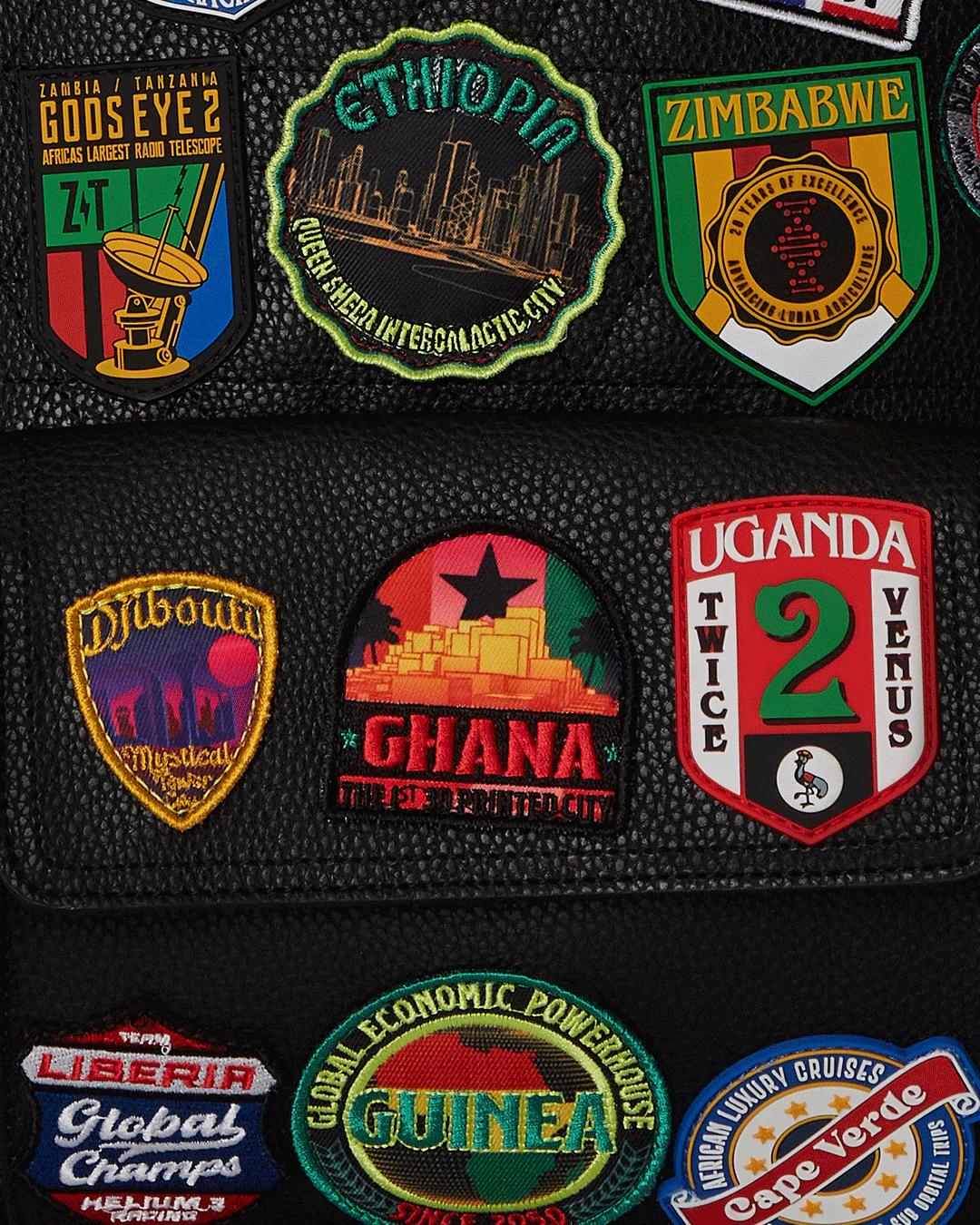 Sprayground Featured | A.I. THE 54 (PATCHES OF AFRICA) CARGO BACKPACK