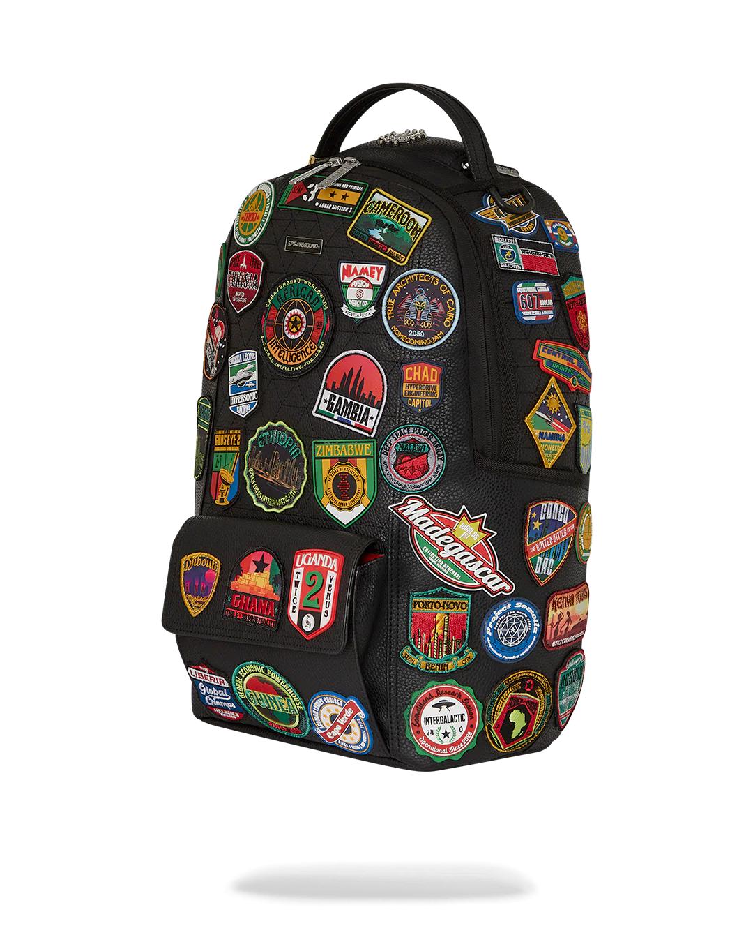Sprayground Featured | A.I. THE 54 (PATCHES OF AFRICA) CARGO BACKPACK