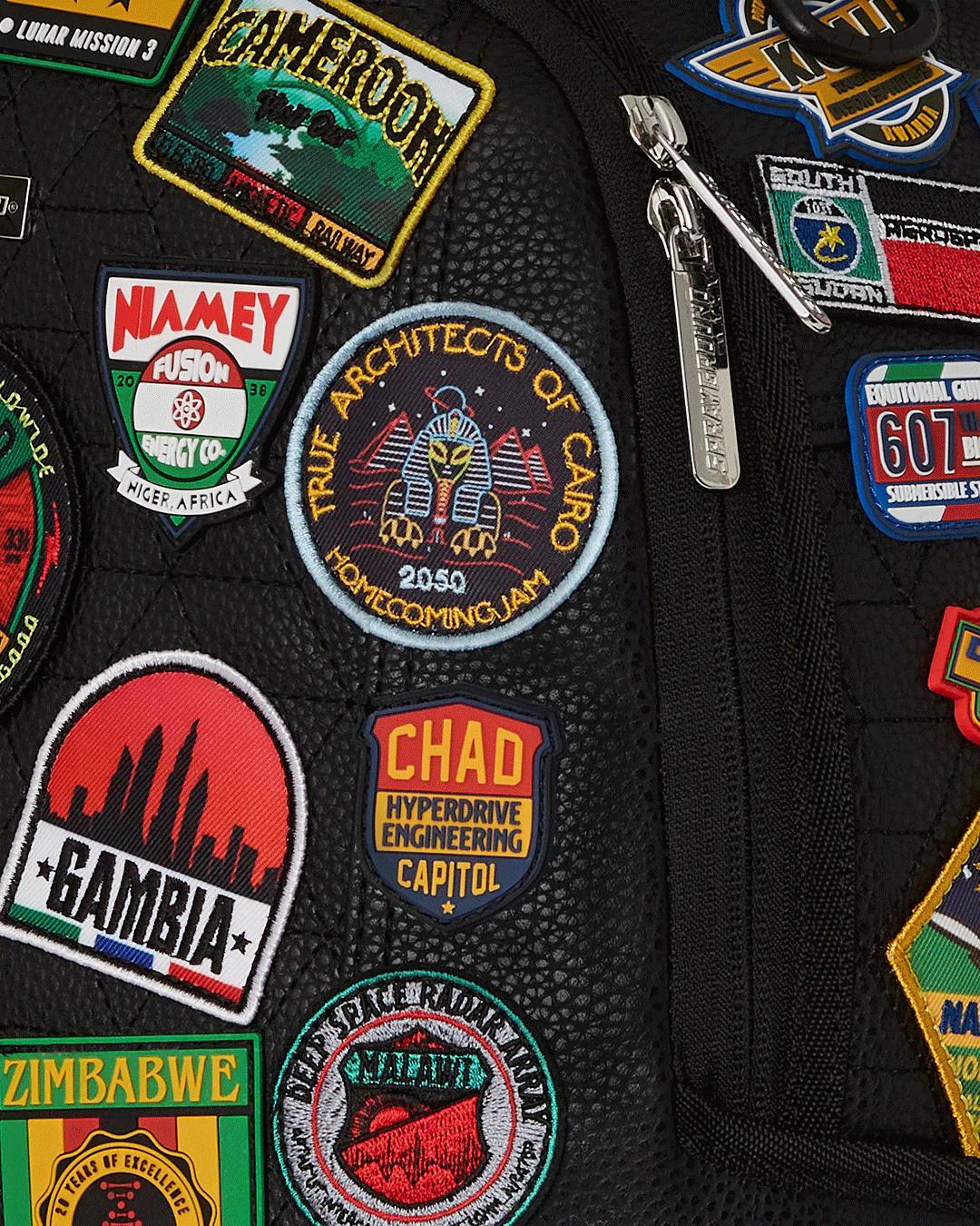Sprayground Featured | A.I. THE 54 (PATCHES OF AFRICA) CARGO BACKPACK