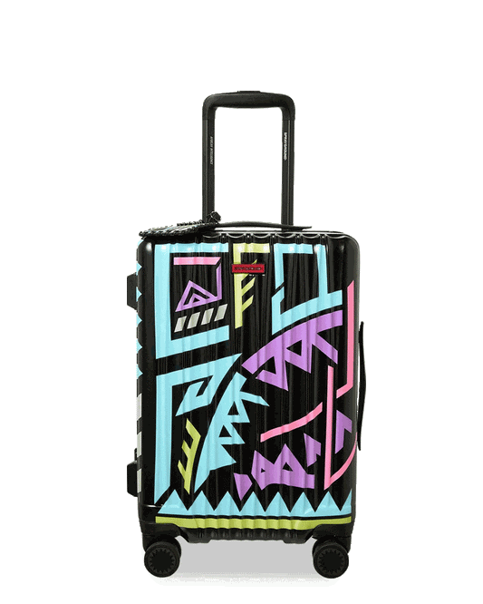 Sprayground Exclusive | A.I. PATH TO THE FUTURE III HARDSHELL CARRY-ON LUGGAGE - SANDFLOWER CO