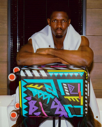 Sprayground Exclusive | A.I. PATH TO THE FUTURE III HARDSHELL CARRY-ON LUGGAGE - SANDFLOWER CO