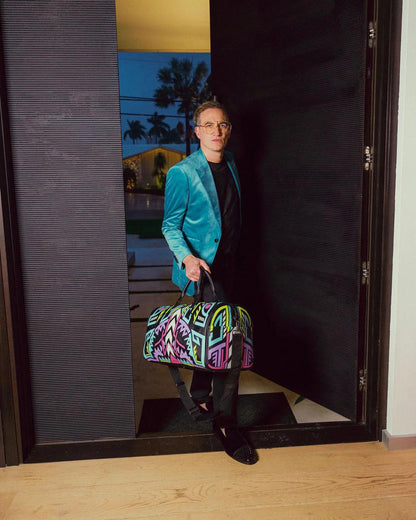 Sprayground Signature | A.I. PATH TO THE FUTURE III DUFFLE - SANDFLOWER COLLAB (GLOW IN THE DA