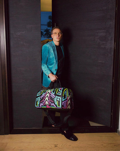 Sprayground Signature | A.I. PATH TO THE FUTURE III DUFFLE - SANDFLOWER COLLAB (GLOW IN THE DA
