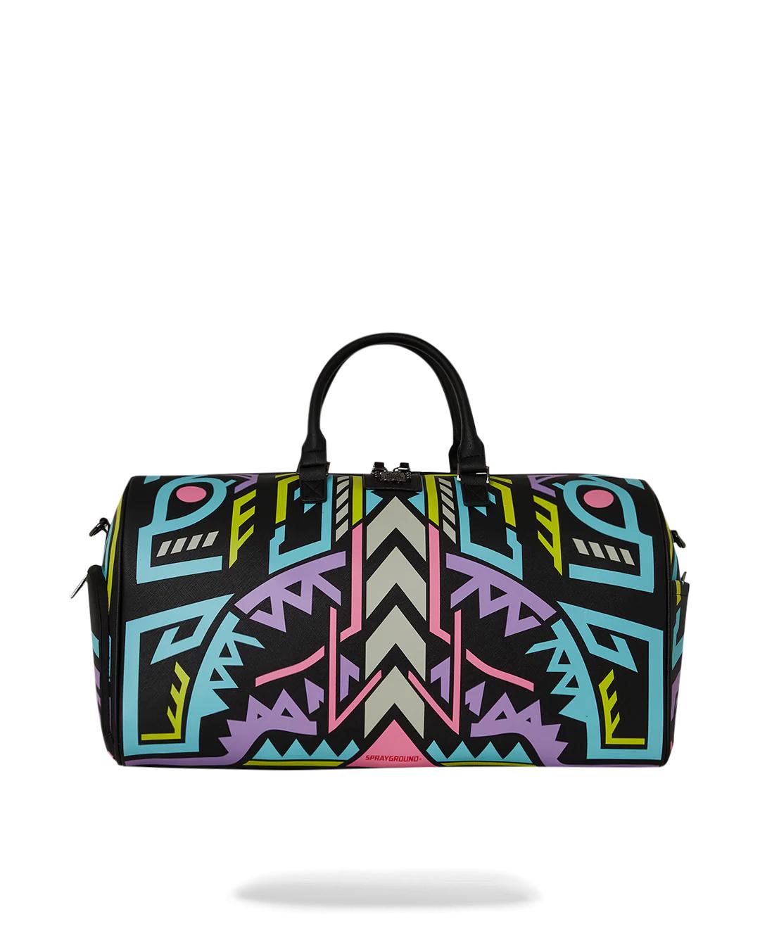 Sprayground Signature | A.I. PATH TO THE FUTURE III DUFFLE - SANDFLOWER COLLAB (GLOW IN THE DA
