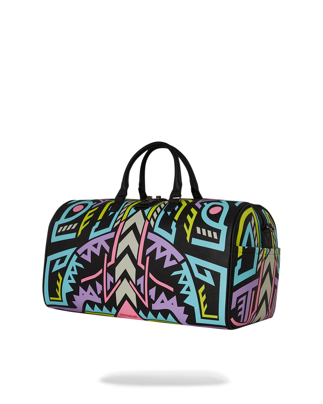 Sprayground Signature | A.I. PATH TO THE FUTURE III DUFFLE - SANDFLOWER COLLAB (GLOW IN THE DA