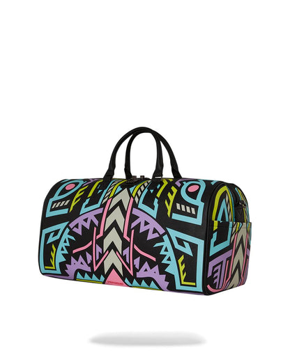 Sprayground Signature | A.I. PATH TO THE FUTURE III DUFFLE - SANDFLOWER COLLAB (GLOW IN THE DA