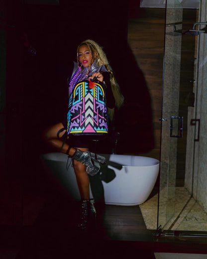 Sprayground Classic | A.I. PATH TO THE FUTURE III BACKPACK - SANDFLOWER COLLAB (GLOW IN THE