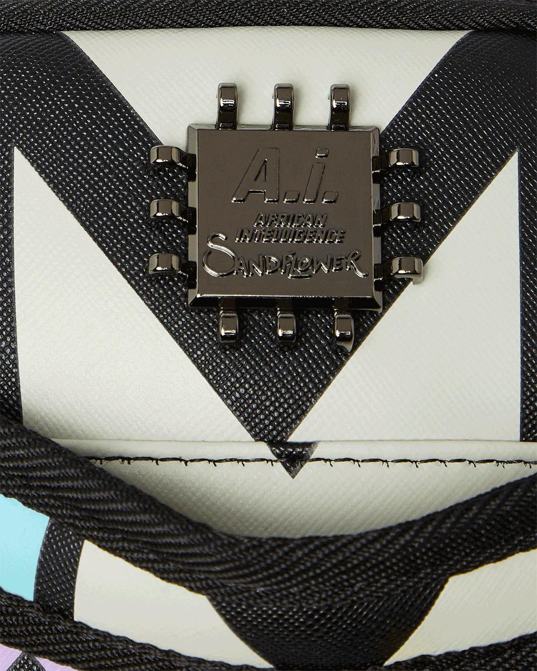 Sprayground Classic | A.I. PATH TO THE FUTURE III BACKPACK - SANDFLOWER COLLAB (GLOW IN THE