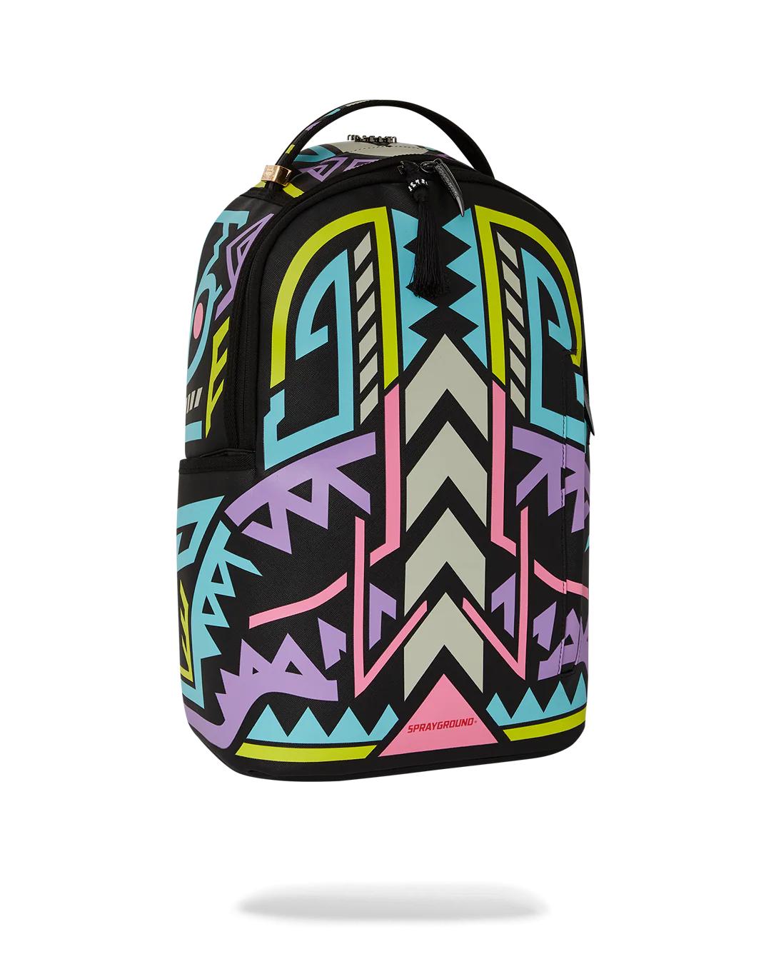 Sprayground Classic | A.I. PATH TO THE FUTURE III BACKPACK - SANDFLOWER COLLAB (GLOW IN THE