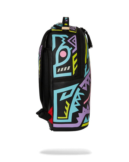 Sprayground Classic | A.I. PATH TO THE FUTURE III BACKPACK - SANDFLOWER COLLAB (GLOW IN THE