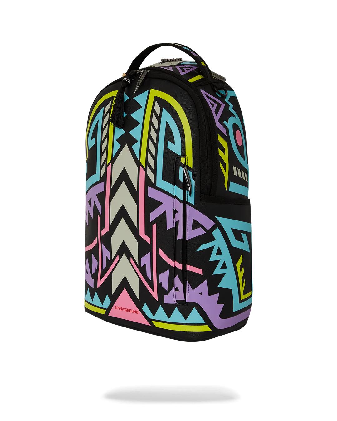 Sprayground Classic | A.I. PATH TO THE FUTURE III BACKPACK - SANDFLOWER COLLAB (GLOW IN THE