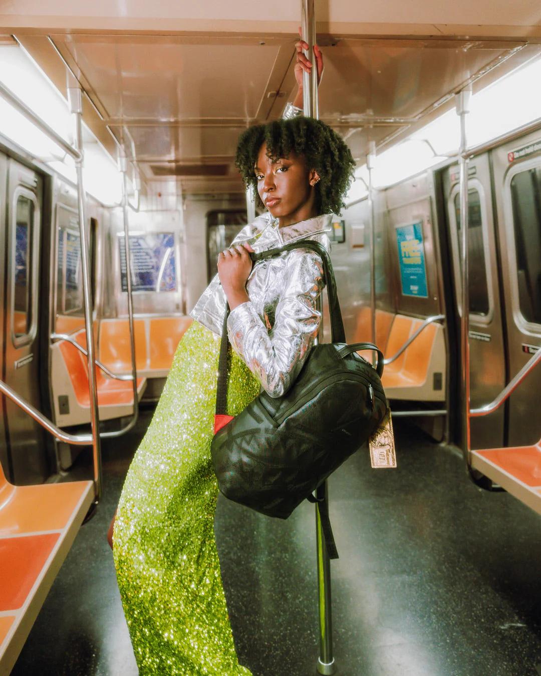 Sprayground Premium | AFRICAN INTELLIGENCE 9 APEX GENIUS BACKPACK - SANDFLOWER COLLAB