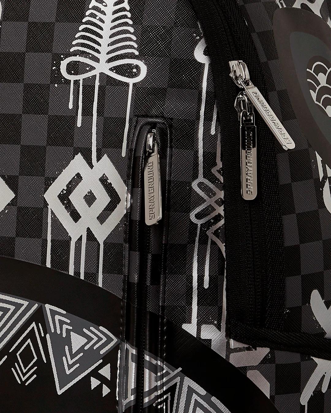 Sprayground New | AFRICAN INTELLIGENCE 9 POWER GLYPHICS BACKPACK - SANDFLOWER COLLAB