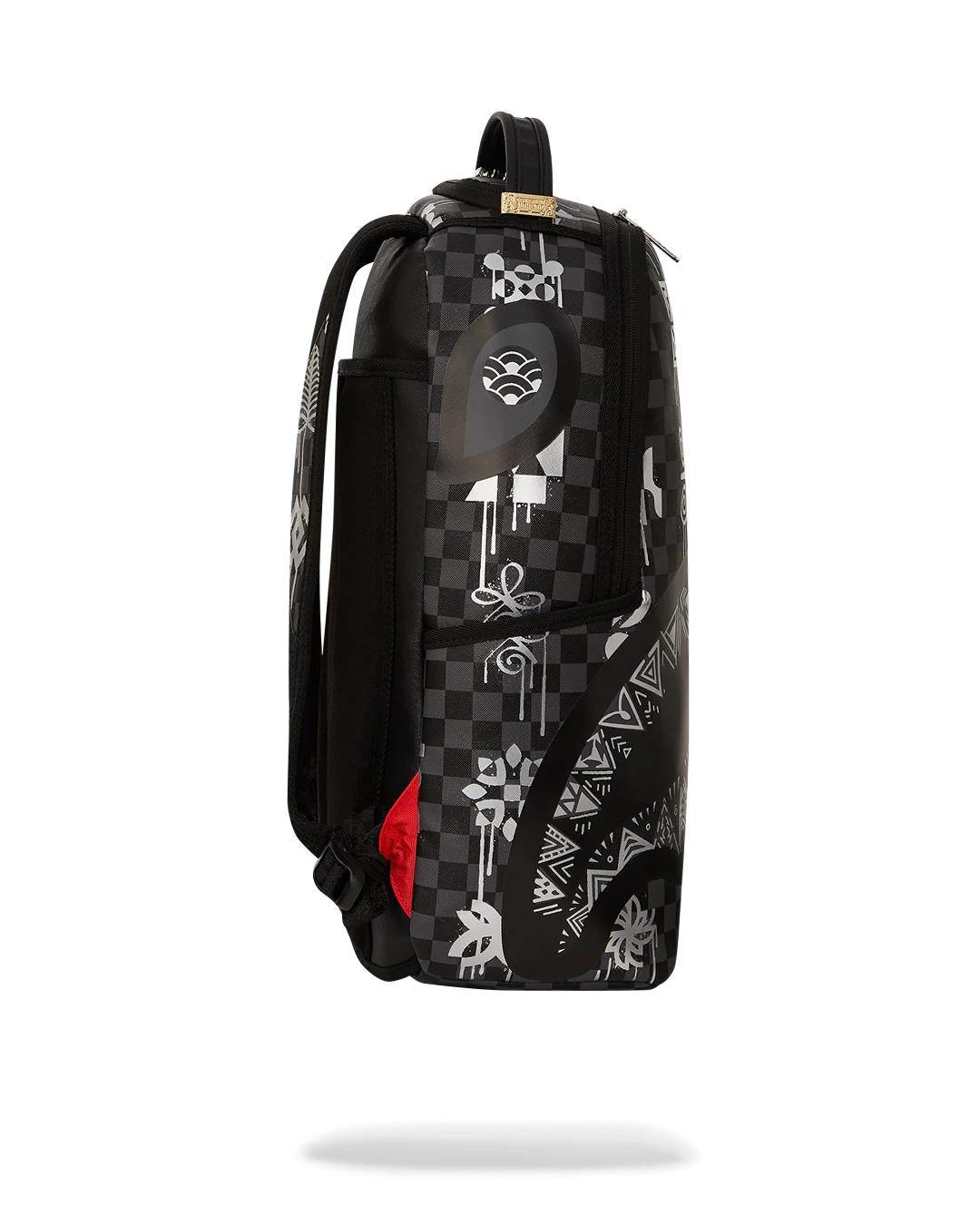 Sprayground New | AFRICAN INTELLIGENCE 9 POWER GLYPHICS BACKPACK - SANDFLOWER COLLAB