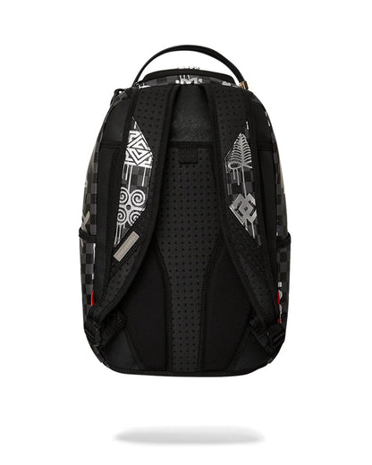 Sprayground New | AFRICAN INTELLIGENCE 9 POWER GLYPHICS BACKPACK - SANDFLOWER COLLAB