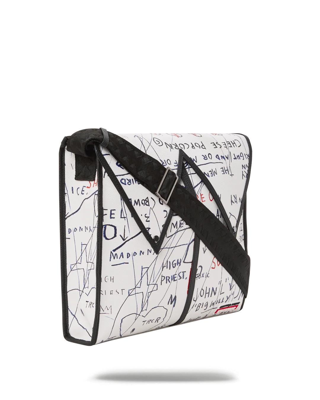 Sprayground New | OFFICIAL BASQUIAT UNTITLED (CHEESE POPCORN) 1983 SLING MESSENGER