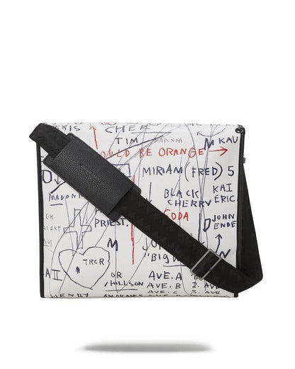 Sprayground New | OFFICIAL BASQUIAT UNTITLED (CHEESE POPCORN) 1983 SLING MESSENGER