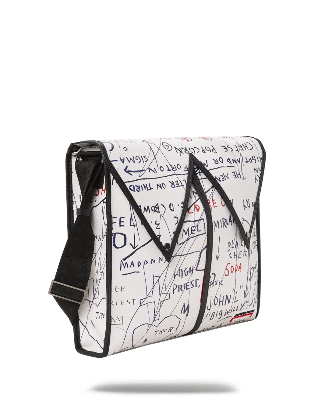 Sprayground New | OFFICIAL BASQUIAT UNTITLED (CHEESE POPCORN) 1983 SLING MESSENGER