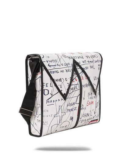 Sprayground New | OFFICIAL BASQUIAT UNTITLED (CHEESE POPCORN) 1983 SLING MESSENGER