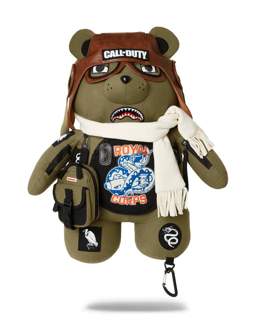Sprayground New | CALL OF DUTY AVIATOR FEARLESS MONEYBEAR TEDDYBEAR BACKPACK