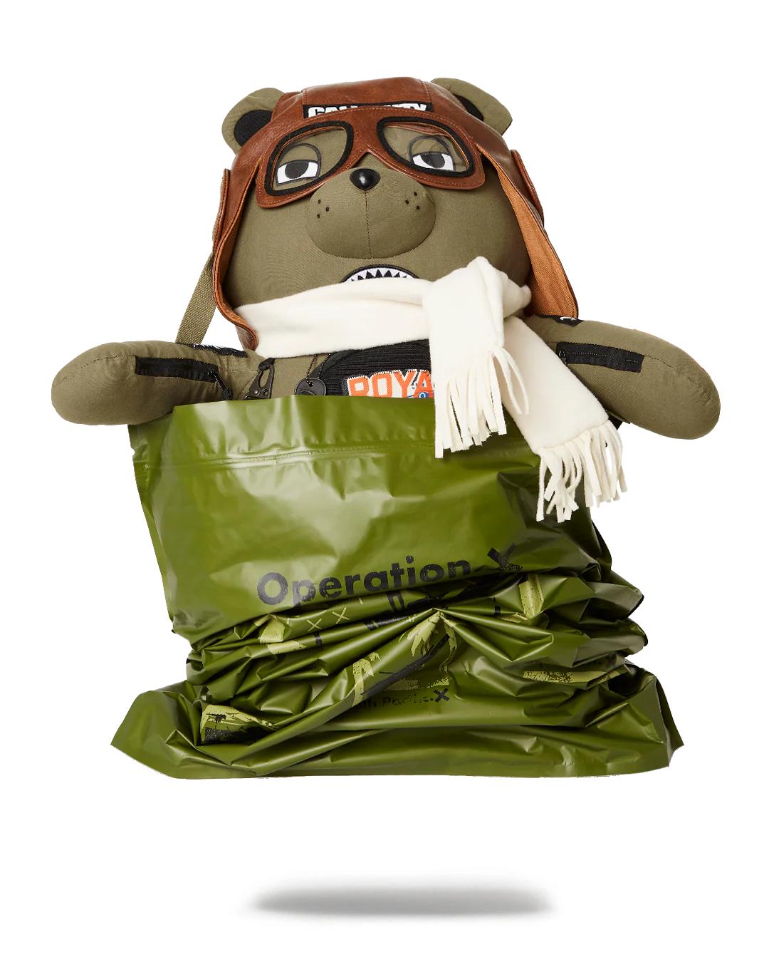 Sprayground New | CALL OF DUTY AVIATOR FEARLESS MONEYBEAR TEDDYBEAR BACKPACK