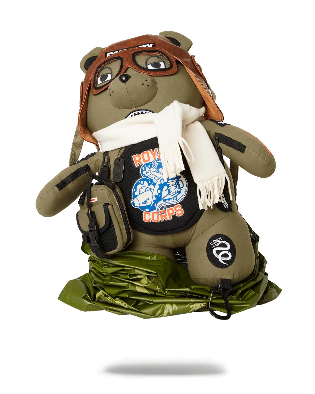Sprayground New | CALL OF DUTY AVIATOR FEARLESS MONEYBEAR TEDDYBEAR BACKPACK