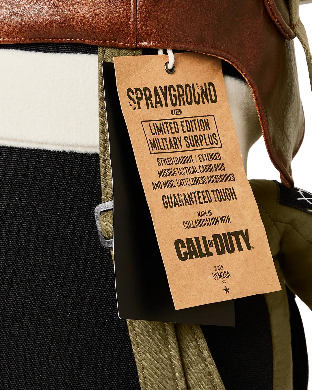 Sprayground New | CALL OF DUTY AVIATOR FEARLESS MONEYBEAR TEDDYBEAR BACKPACK