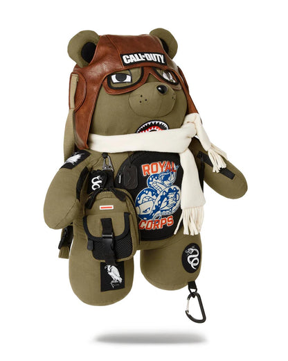 Sprayground New | CALL OF DUTY AVIATOR FEARLESS MONEYBEAR TEDDYBEAR BACKPACK